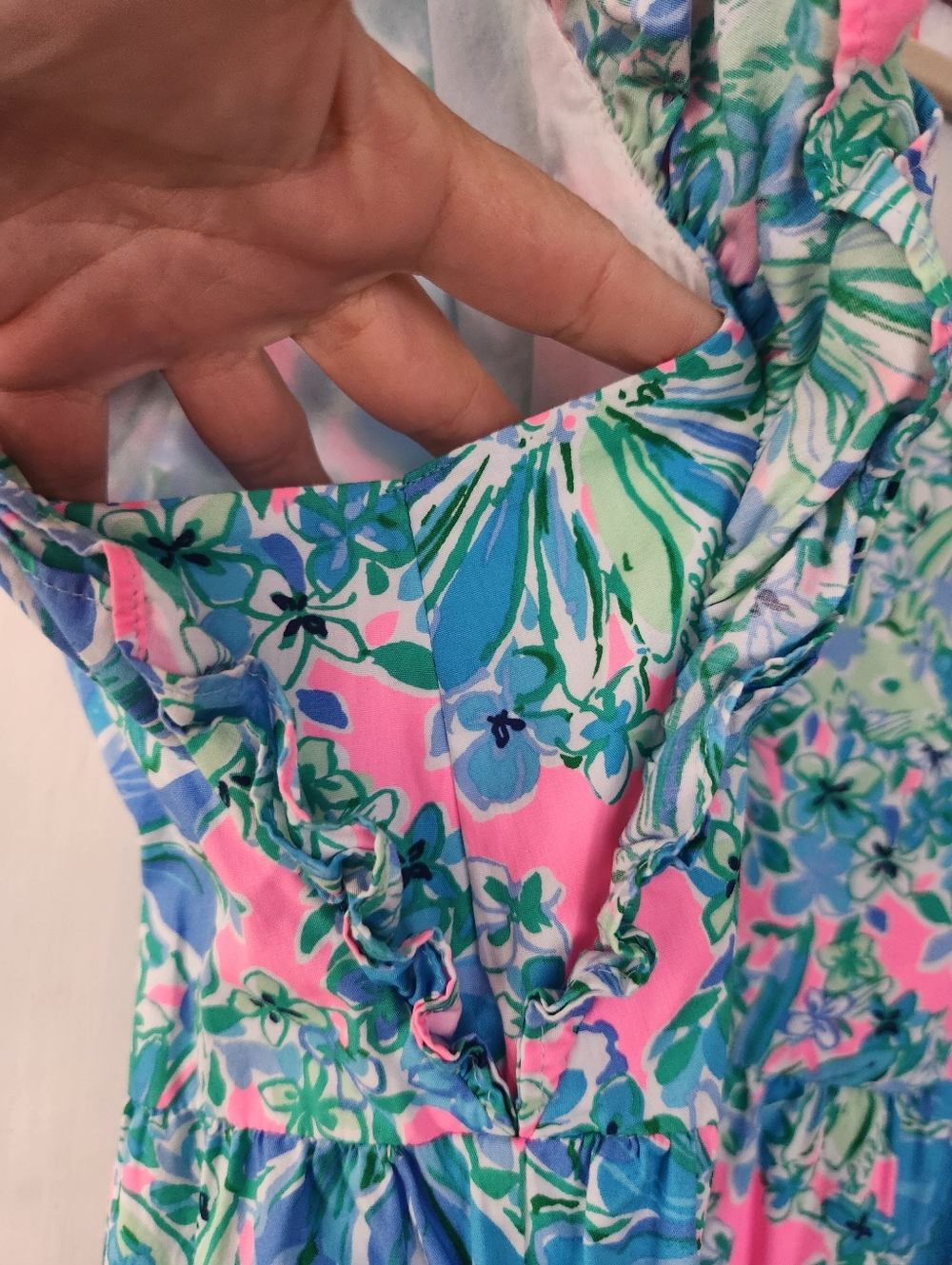 NWOT Lilly Pulitzer Aldena Ruffle Dress Large - Picture 5 of 8